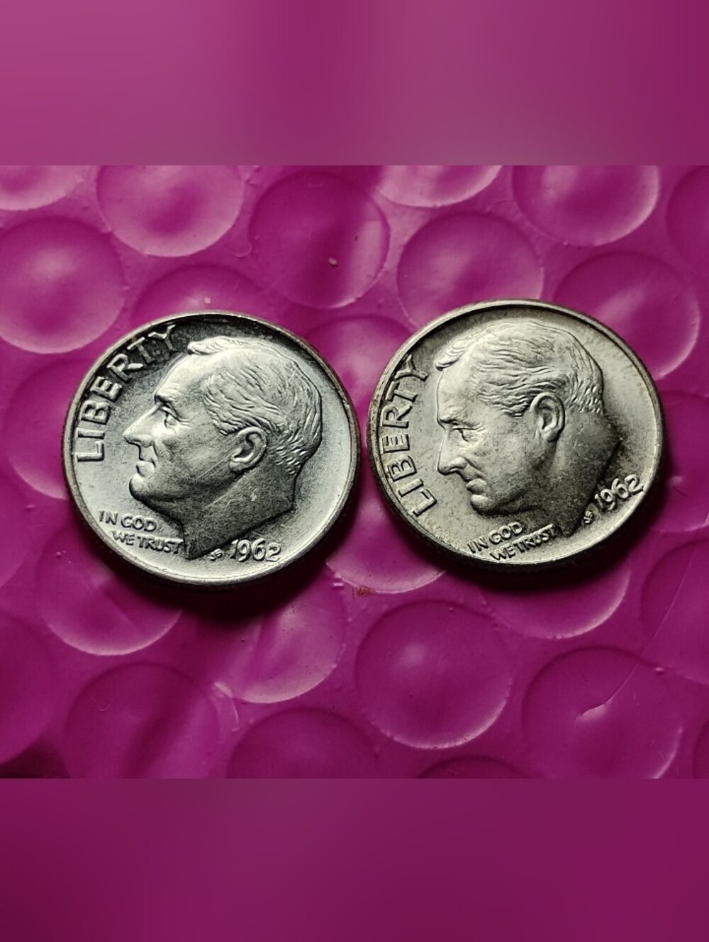 Classic RooseveltP & D 90% Silver Dime Pair UNCIRCULATED ACTUAL COINS